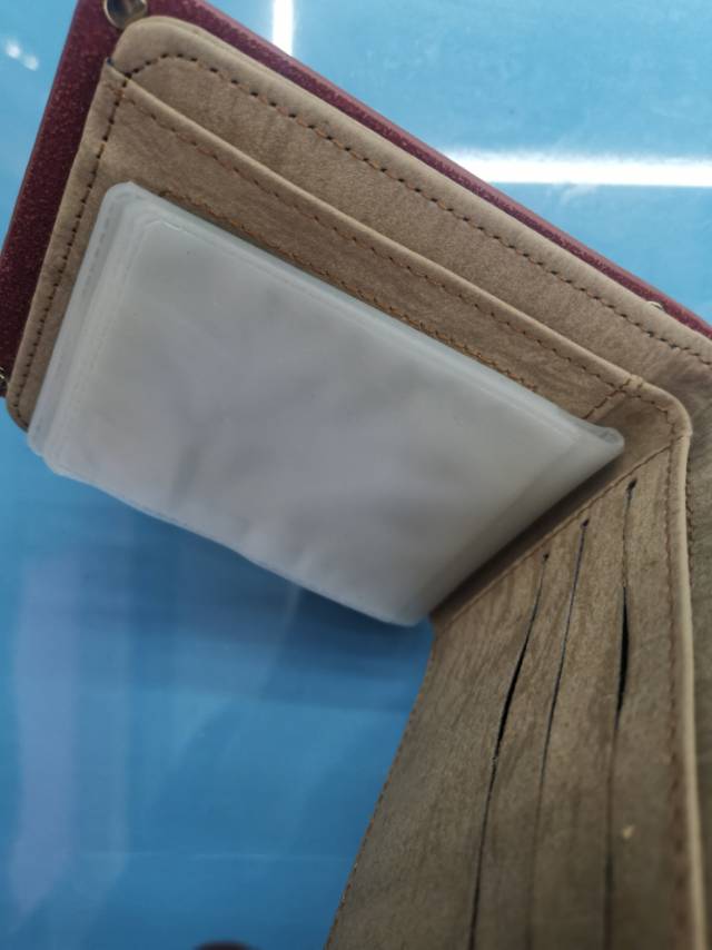 Fashionable men's short wallet, small, ultra-thin, foldable soft leather multi-functional card case Specification image