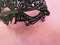 金粉面具镂空面具平头面具万圣节派对黑色半脸面具产品图