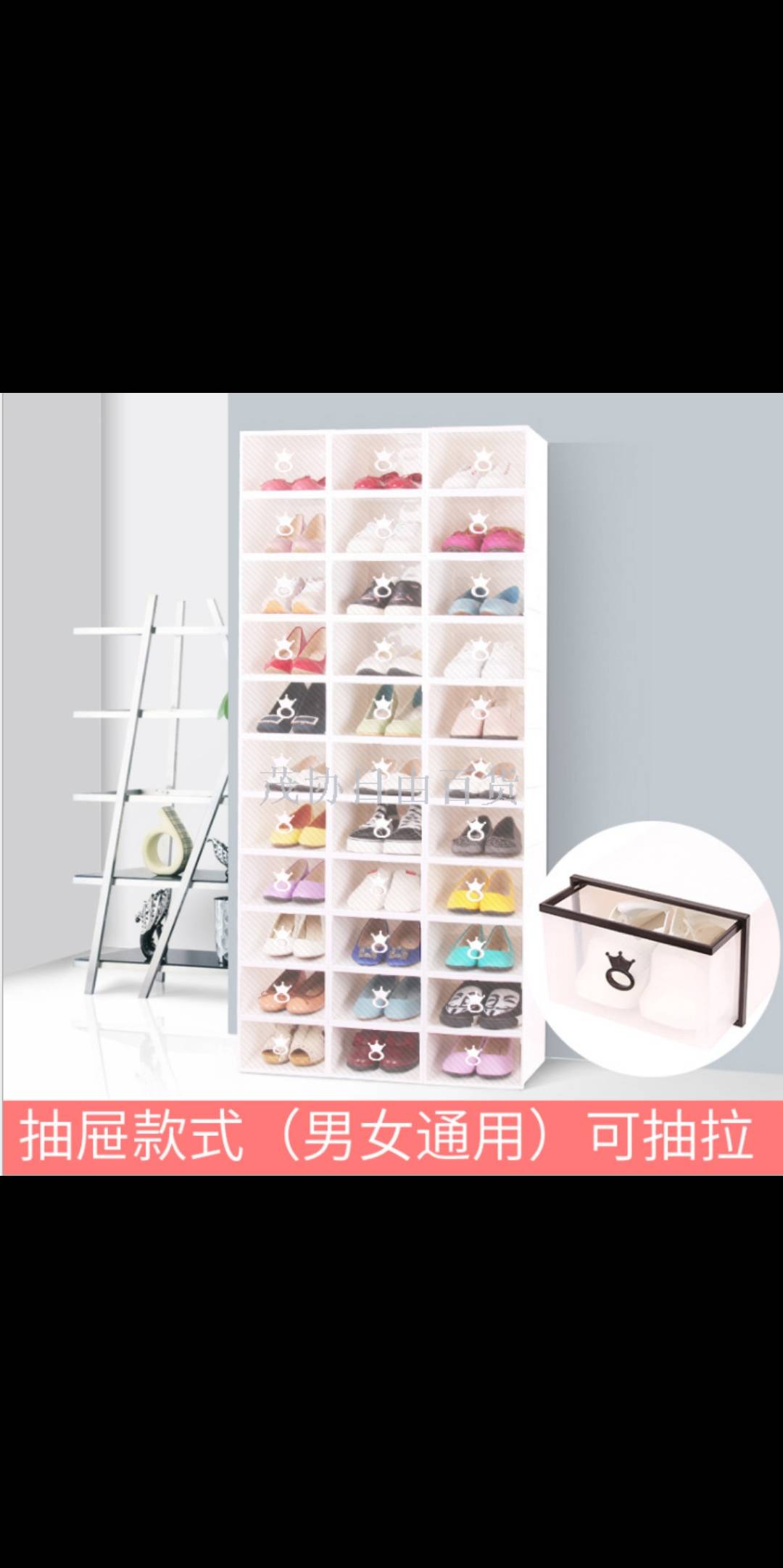 Thickened transparent shoe box Drawer type storage box Plastic shoe cabinet shoes storage household finishing box