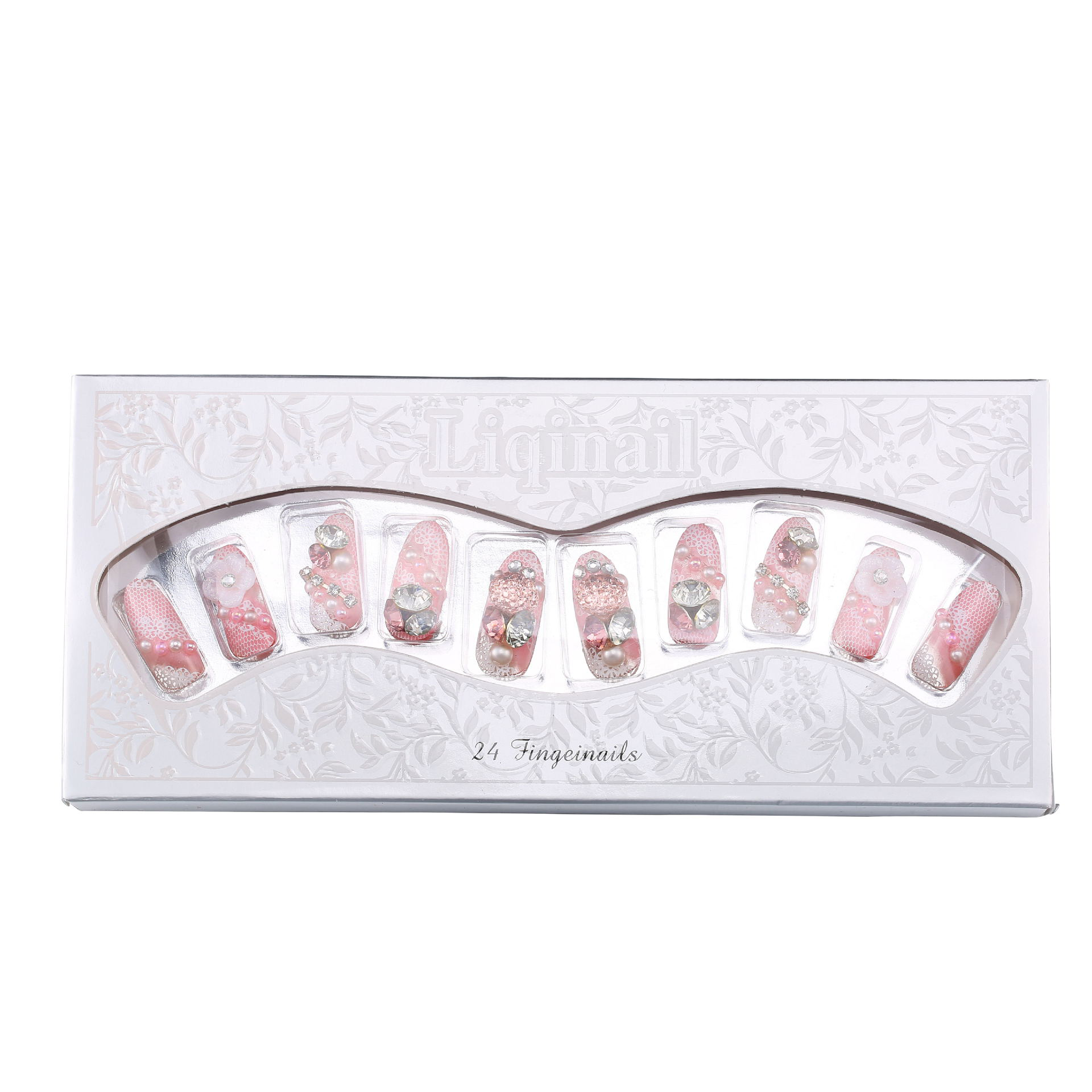 Bride's nail box set with gradient color and trendy LL-10 Specification image