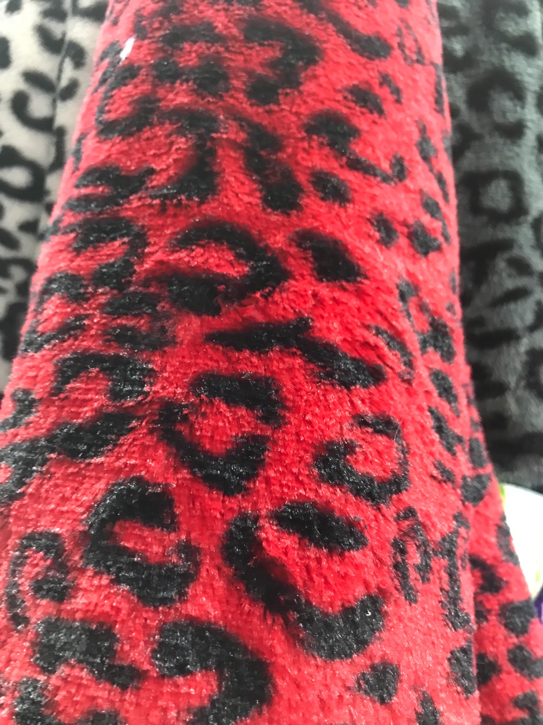 Leopard Print Pv Velvet Scarf Hat Clothing Toy Crafts details Picture
