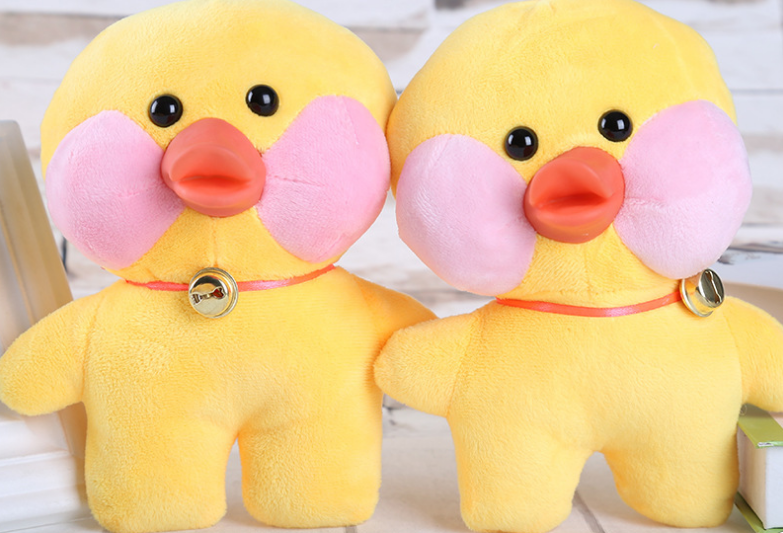 Web celebrity hyaluronic acid duck plush toy doll boutique yellow duck doll wedding doll thumbnail