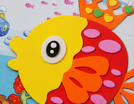 Huangcheng Stationery Office Culture Learning Stationery Stickers Eva Three-Dimensional Stickers Children Handmade Materials Package Kindergarten Diy Creative Educational Toys 3D Paste Paper Specification drawing