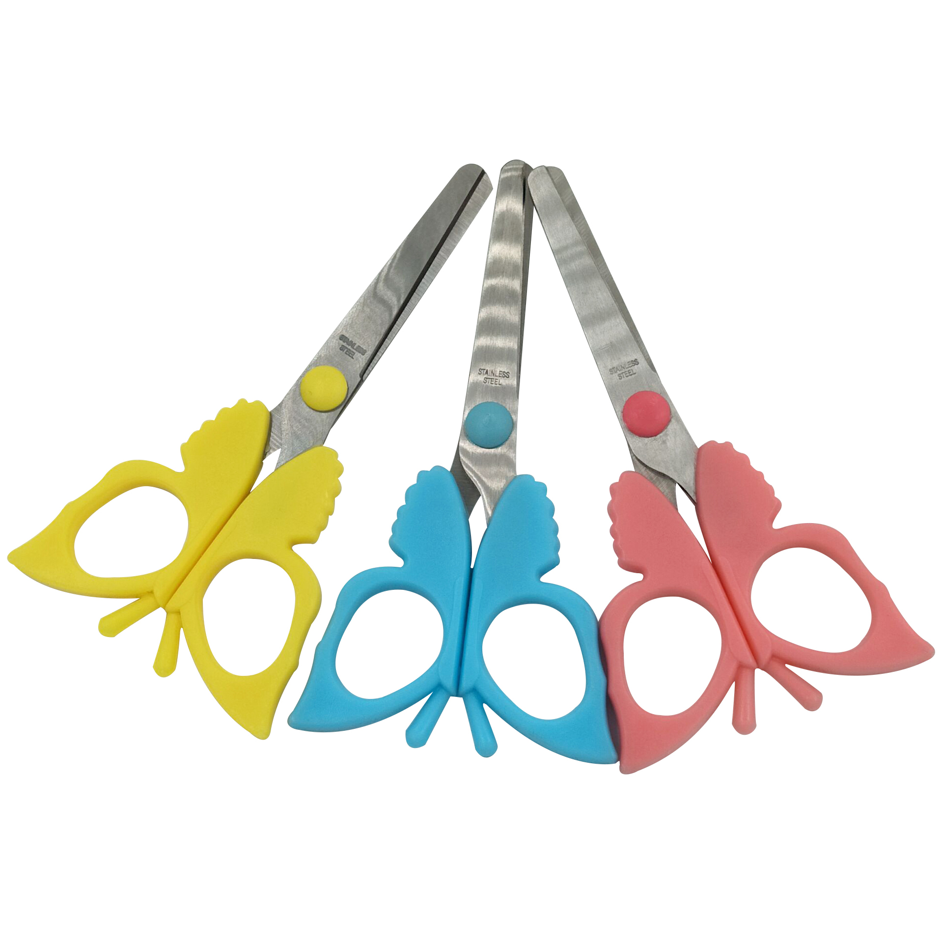 Animal scissors, butterfly-shaped handle cartoon scissors, children's safe paper-cutting tools