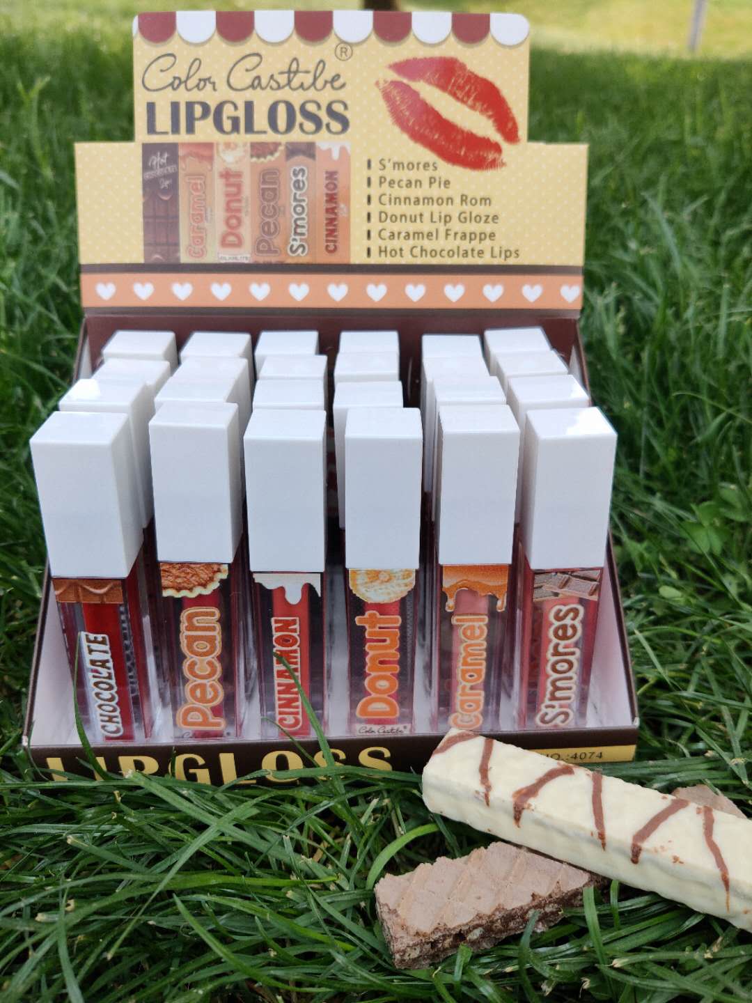 4074 Cocoa Chocolate matte Lip Gloss Lip Gloss Mirror Liquid Lipstick Specification image