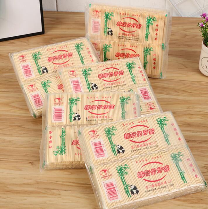 包邮天然毛竹双头细牙签厂家直销宾馆酒店餐馆一次性竹制牙签