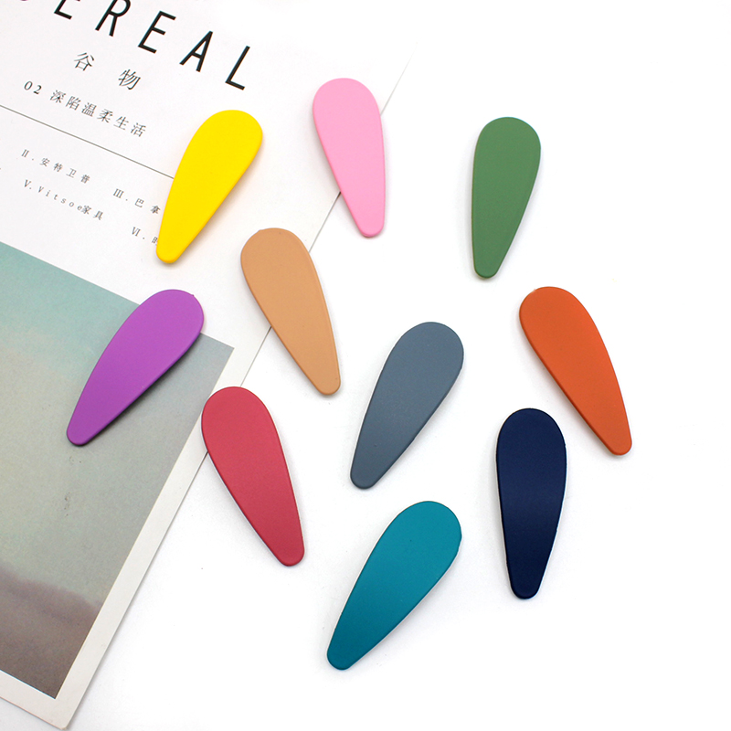 Frosted bb clips, internet-famous colorful ducktail clips, candy-colored hair clips, super fairy-like hair clips, Hyuna style Korean clip headwear for women Specification image