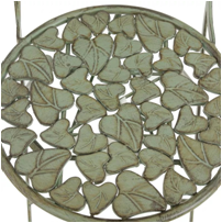 Outdoor popular flower racks, courtyard ironwork, balconies, floor-standing garden arrangements, indoor flower POTS, circular racks, decorative racks, flower pot support racks, craft green plants, green aged leaves, hollowed-out tables and chairs, green aged balcony tables and chairs, leisure tables and chairs details Picture