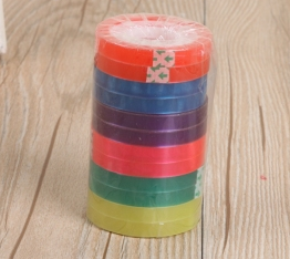 文具胶小透明胶带学生彩色装饰胶布手工胶纸产品图