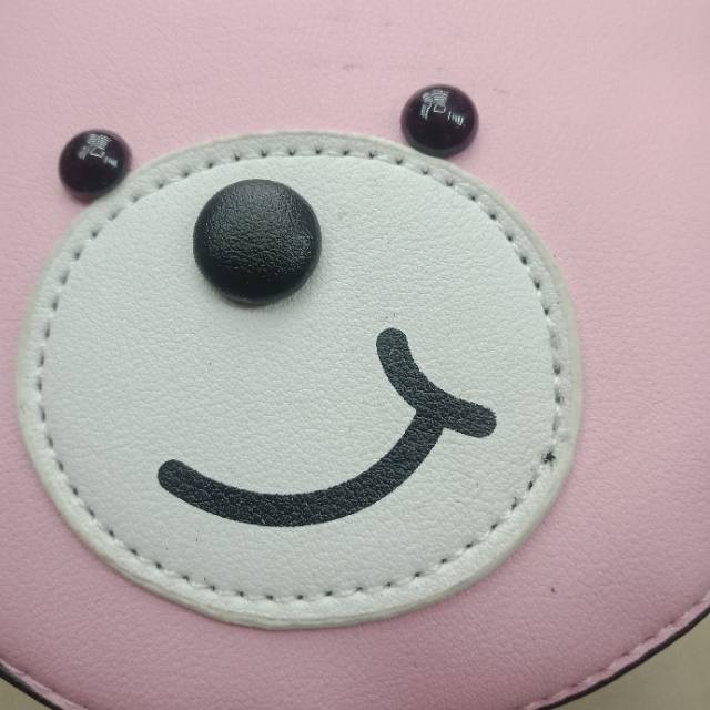 Light Pink Bear Head Backpack Backpack For Girls Specification drawing