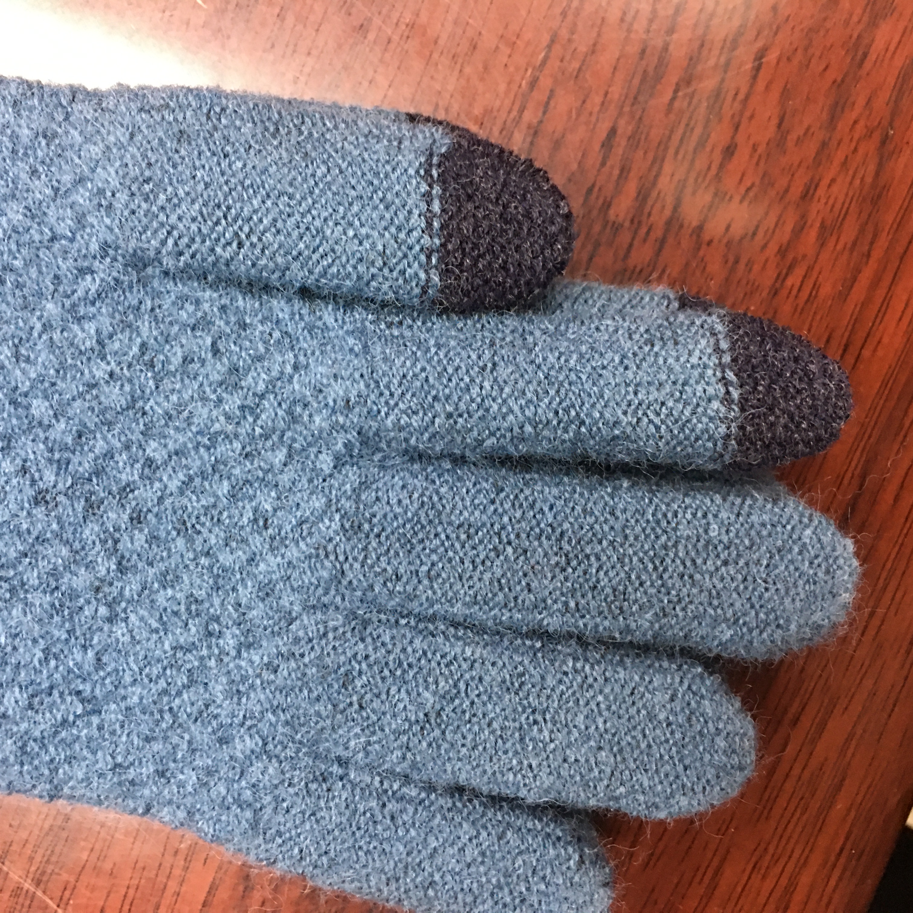 魔术手套户外运动手套触屏提手套花胶印手套冬季保暖针织毛线手套厂家细节图