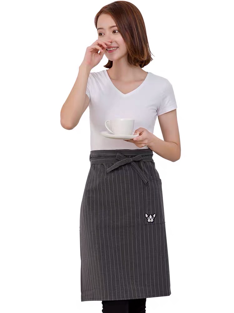 Half Apron Korean Fashion Nail Salon Cafe Restaurant Kitchen Waterproof Apron details Picture