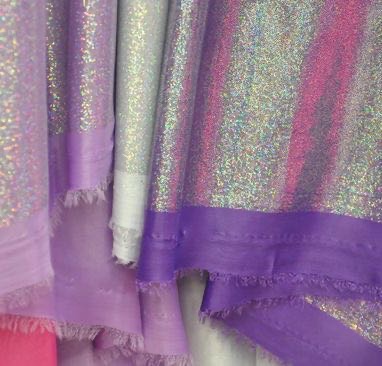 烫银细点金布多色饰品舞台服装道具面料厂家直销