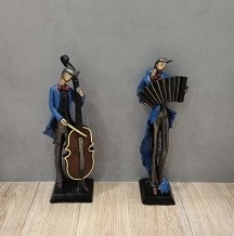 Creative band decorated male and female musical figures thumbnail
