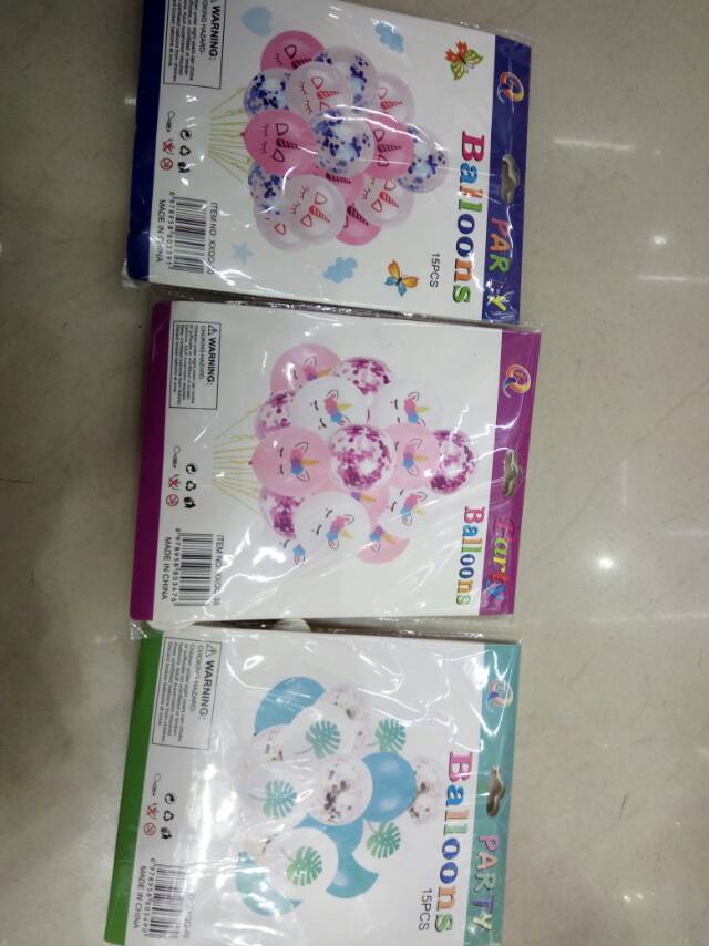 韩式PVC亮片气球生日party用品馨馨气球01图