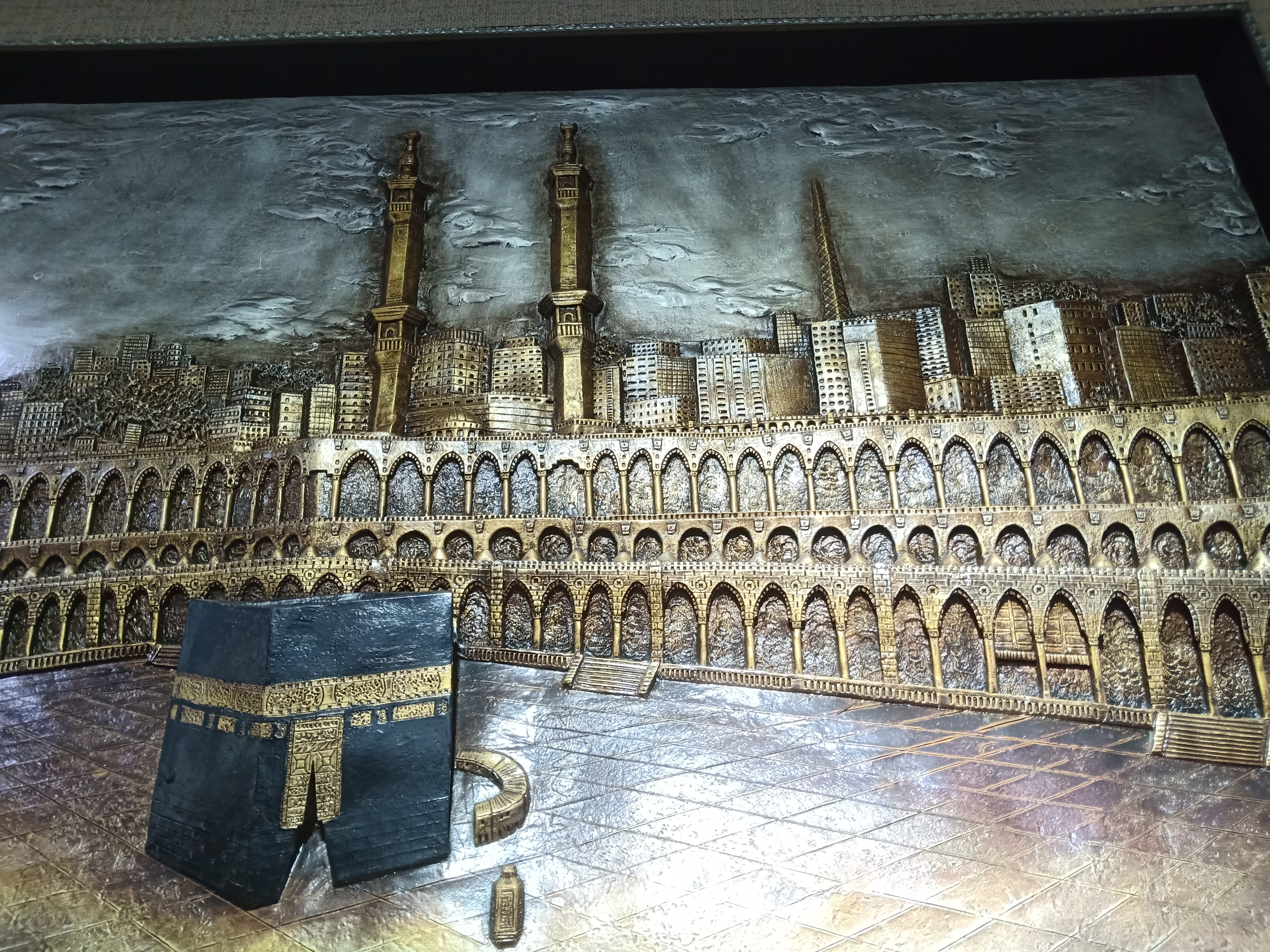 鹰皇工艺品厂树脂伊斯兰教风格浮雕装饰画产品图