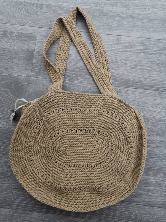 Cotton Woven Bag Women's Single Shoulder Portable Summer Beach Holiday Beach Bag