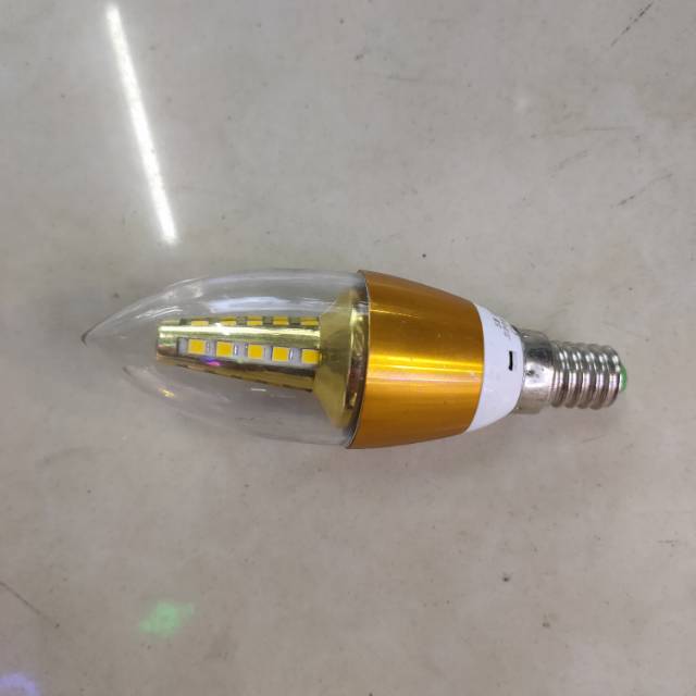 Factory Direct Wholesale Led Candle Bulb Crystal Light E14 Small Screw Super Bright 5W Tip Bubble Tail Energy-Saving Light Bulb details Picture