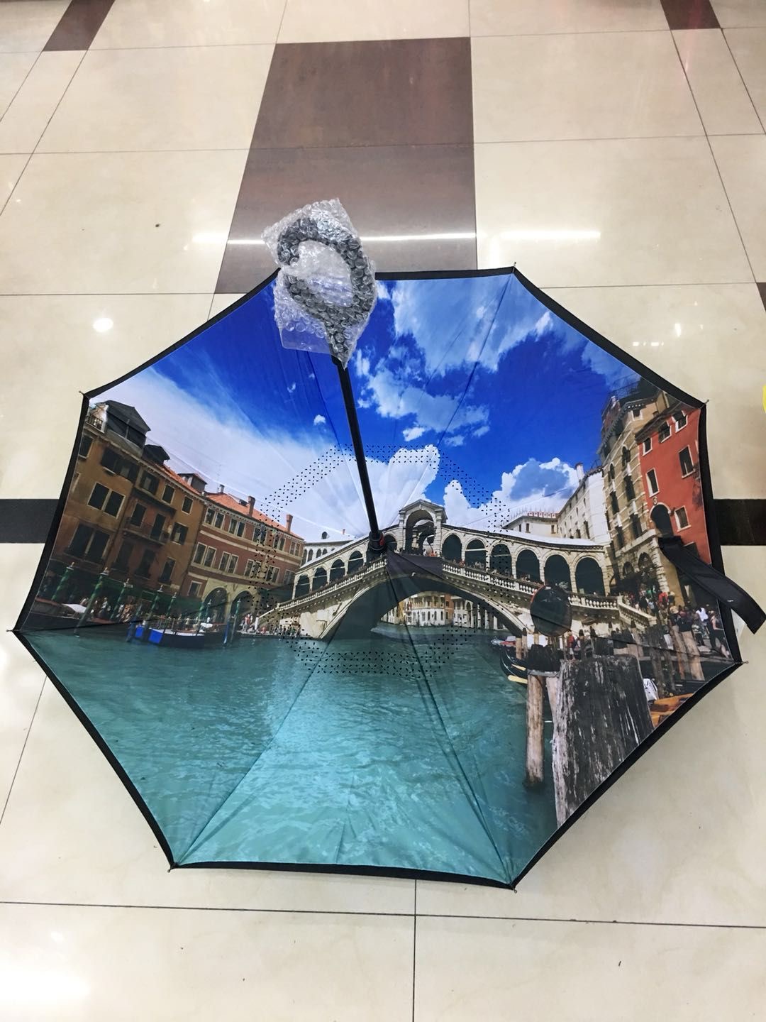 European landscape reverse umbrella, special umbrella, fine umbrella Specification image