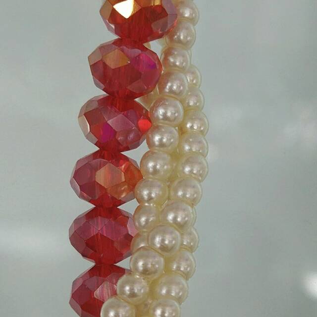 Korean version necklace, pearl imitation necklace, trendy and fashionable, internet-famous pearl necklace, Jiuxiang Accessories 1102 necklace, pearl imitation necklace, European and American pearl necklace, pearl Specification image