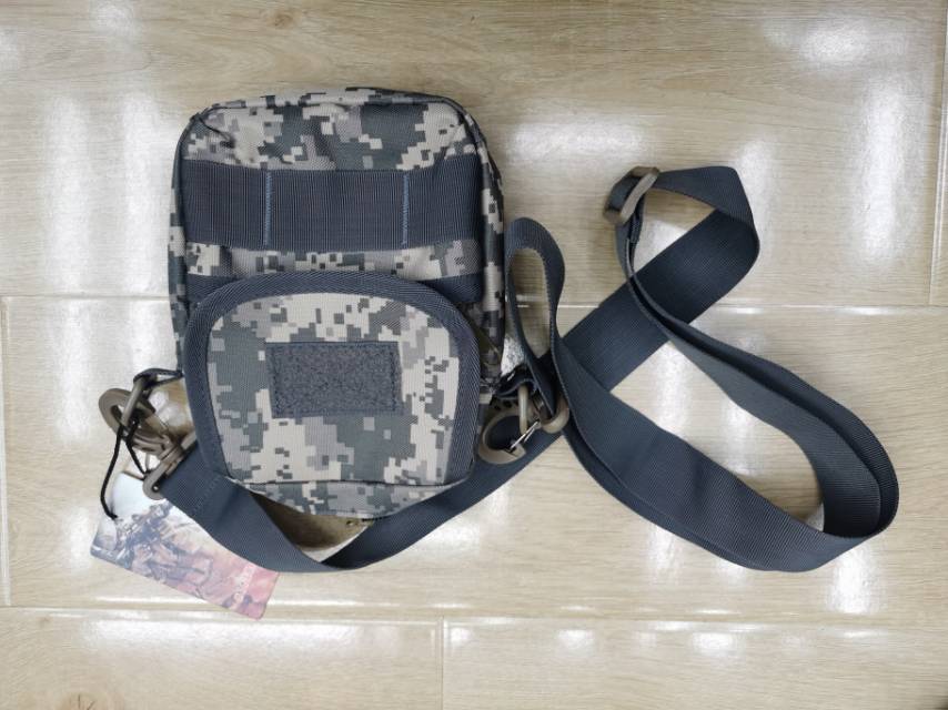 多功能迷彩帆布单肩包