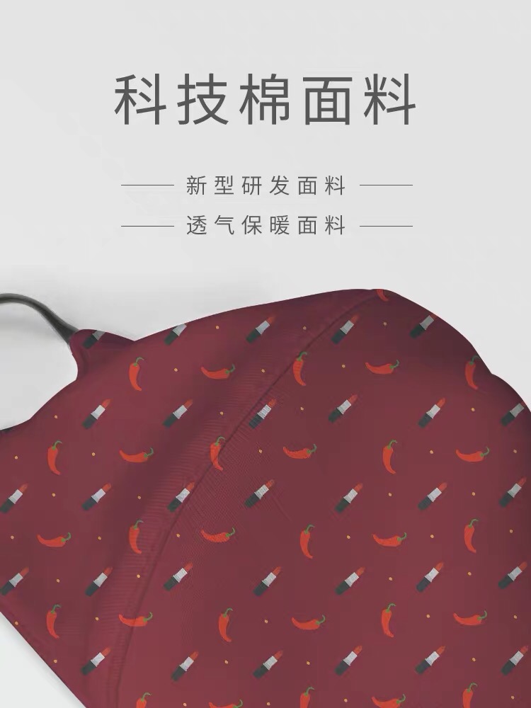 可爱女神韩版防晒防尘防飞沫透气口罩熔喷卡通产品图