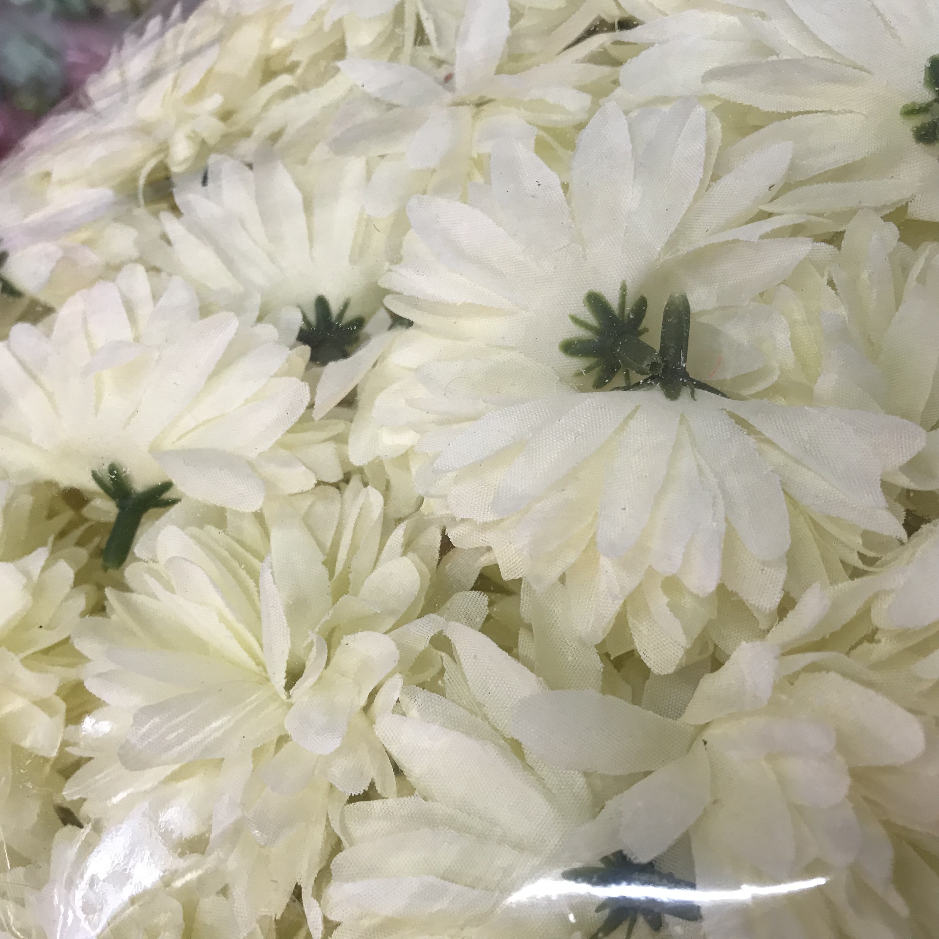 New creative bouquets of simulated beige artificial flowers, diy small conical chrysanthemum head bouquets, garland materials, mini decorative small flowers, 6cm details Picture