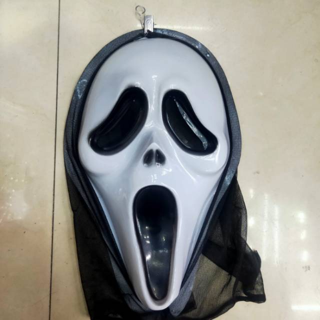 单片面具 尖叫面具 万圣节恐怖面具 塑料面具