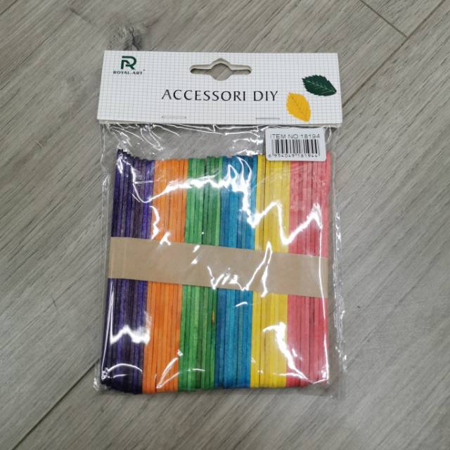 Colorful ice cream lolly Popsicle wooden bar house model Popsicle ice cream bar kindergarten DIY closing materials thumbnail