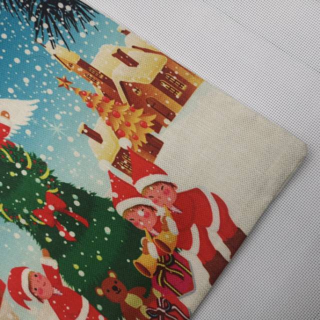 厂家直销新款圣诞抱枕套抱枕坐垫印花抱枕产品图