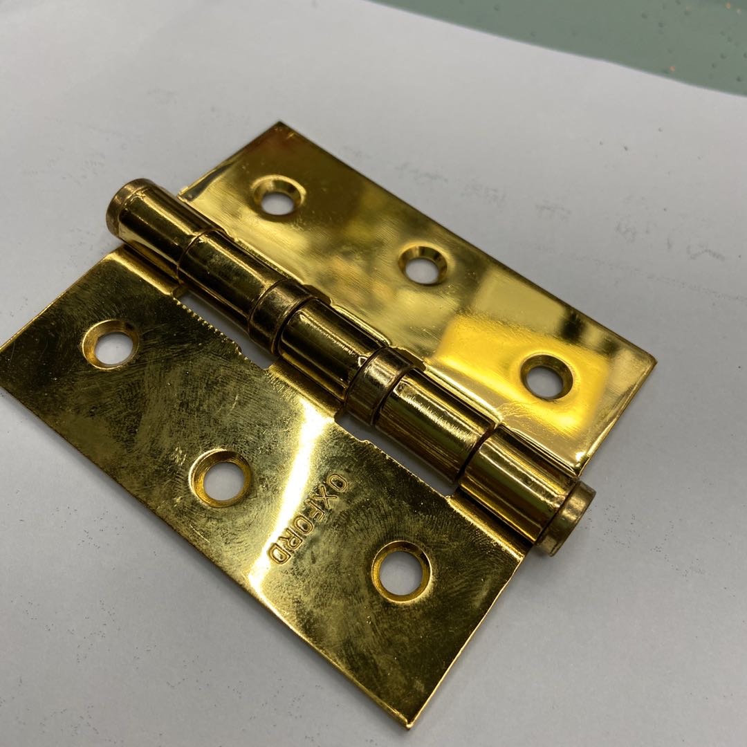 铁制合页3寸镀金五金配件锁具配件产品图