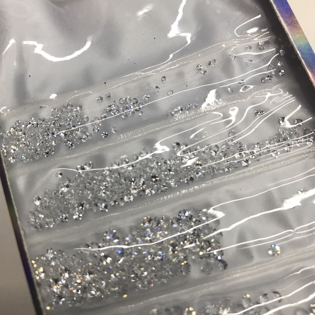 Silver Transparent Color Diamond Jewelry Nail Jewelry Magic Prism Flash Diamonds Specification drawing