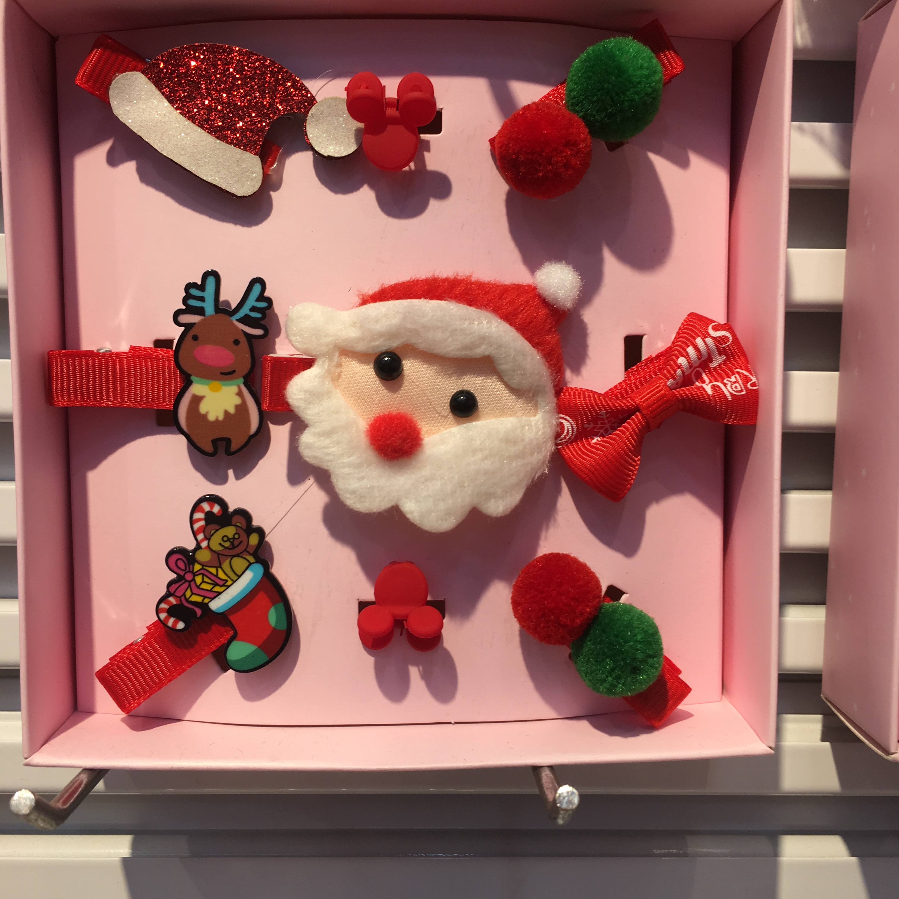 儿童发饰小女孩头饰女童发夹韩国皮筋头绳宝宝公主圣诞发卡夹子细节图