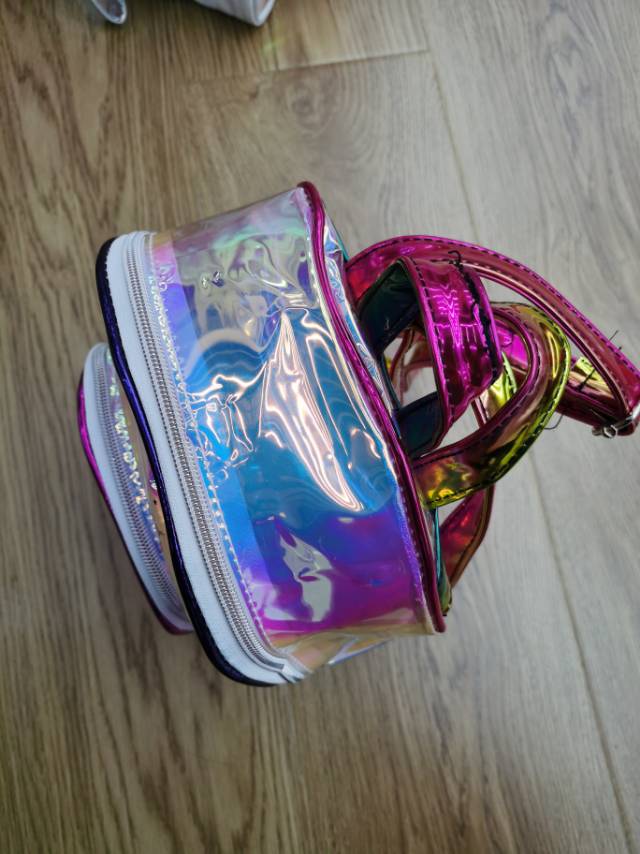 独角兽梦幻印花pu儿童防水双肩包产品图