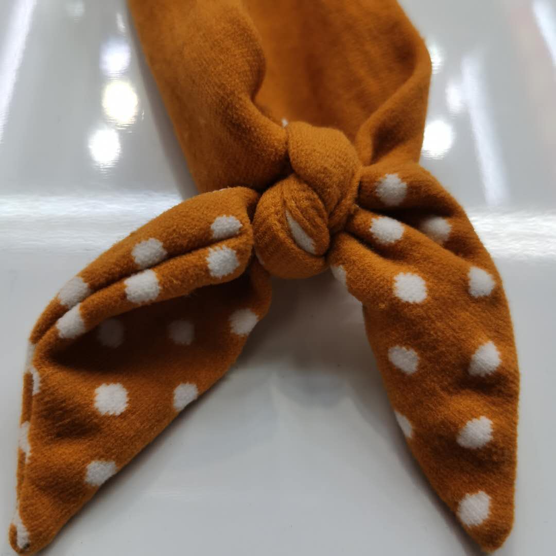 Korean Version Of The Chic Chic Women's Knitted Headband Dot Headdress details Picture