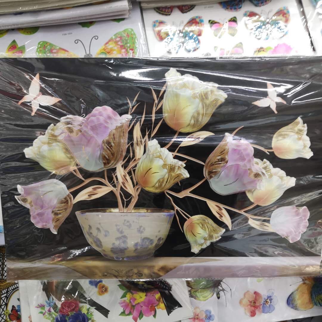 Factory Direct Sales Kitchen Living Room Dining Room Bedroom Wall Stickers Wallpaper Room Wallpaper Self-Adhesive Wall Decoration Stickers Green Plants Warm