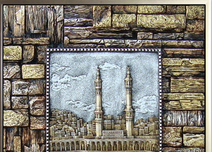 鹰皇工艺品厂85X65cm阿拉伯文客厅装饰画产品图