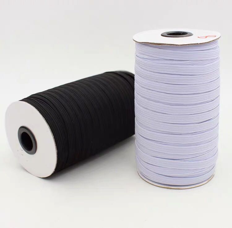 Direct Black And White Nylon Webbing Dense Ribbon Plain Ribbon