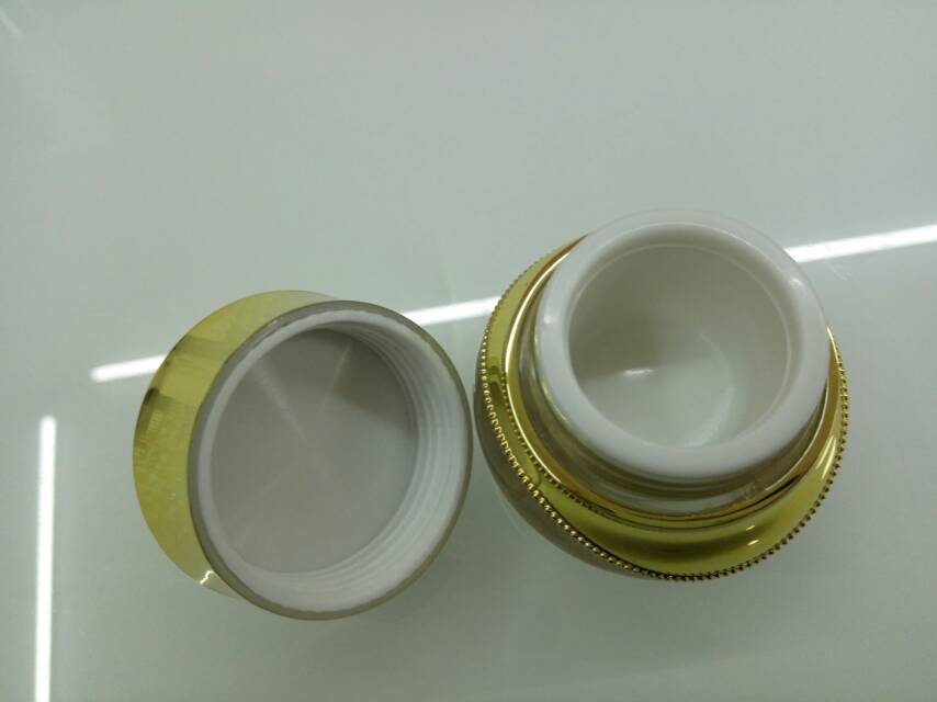Pet Material 5G Dispenser Bottle Face Cream Bottle Skin Care Bottle Gold And Small Specification drawing