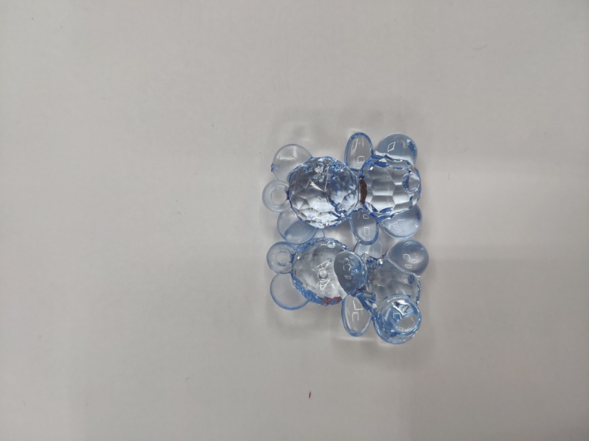 DIY jewelry accessories Cartoon bear blue transparent jewelry accessories