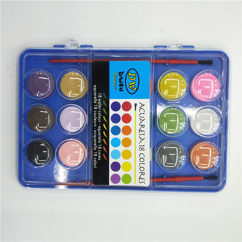 18色水彩颜料绘画学习用品