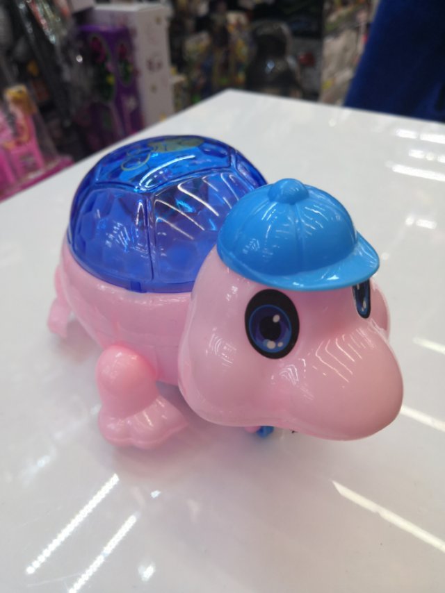 厂家直销创意款玩具拉线发光塑料乌龟玩具详情图1