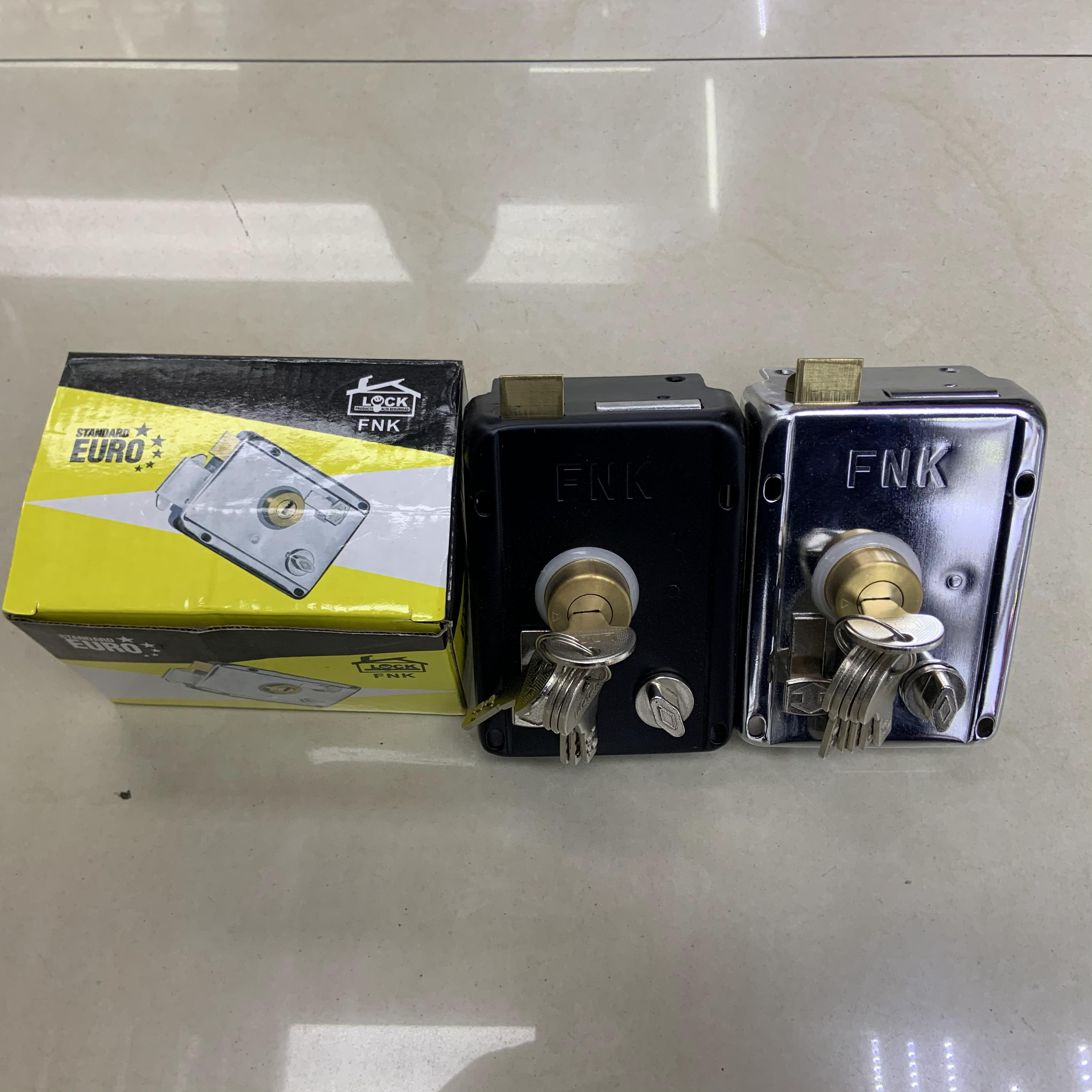Old-style exterior mechanical door lock discount set, iron door storage room lock, universal large door lock, safety protection Specification image