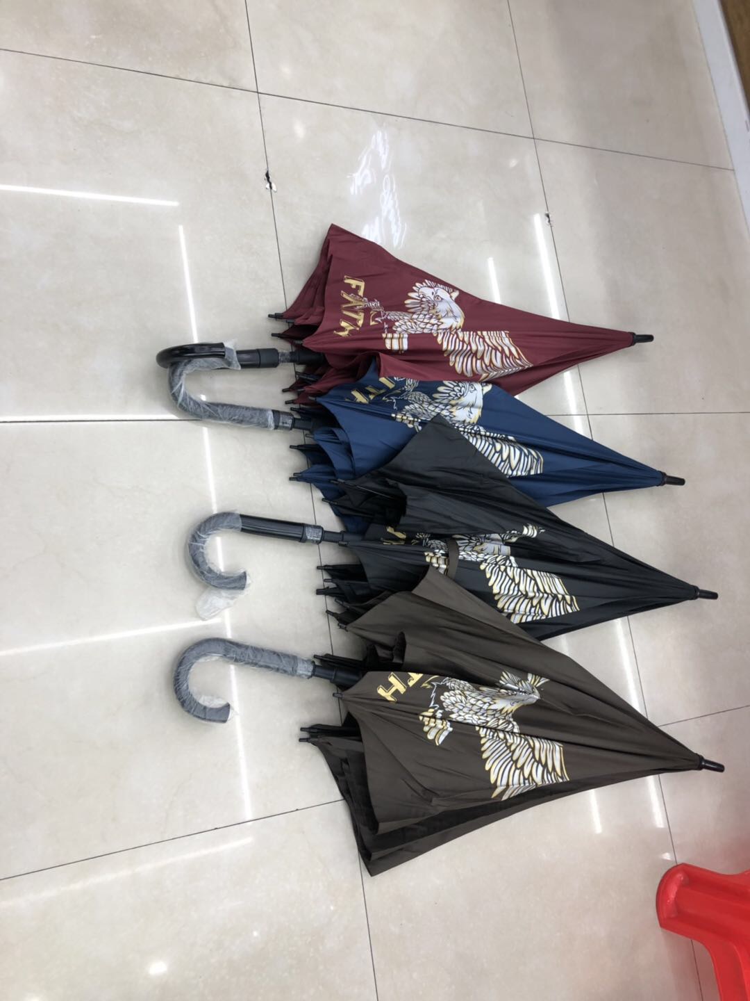 Faith Eagle Pattern Rain And Sunshine Long Umbrella details Picture