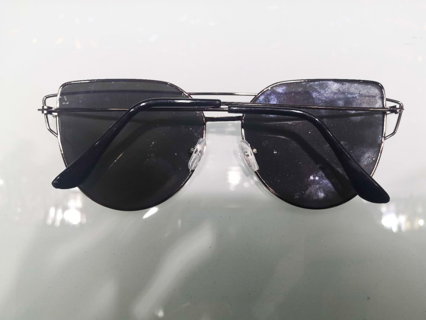 New fashionable large-framed sunglasses, round-framed sunglasses, polarized glasses, Korean version, trendy and trendy, high-end metal 15 details Picture