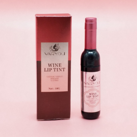 国潮美妆工具染唇液红酒瓶造型不沾杯口红水