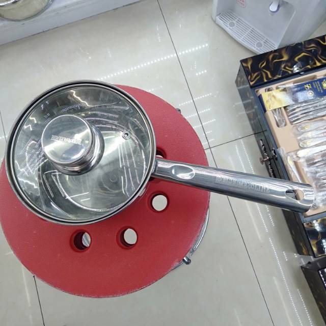 Stainless steel milk pot, baby food pot, household soup pot, infant stewing hot milk pot, induction cooker, gas Specification image