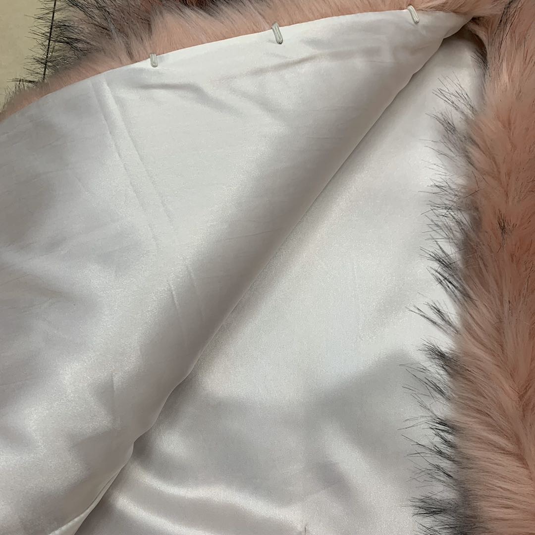 Pink Imitation Hair Vest Fashion Trend Manufacturers Direct Sales details Picture