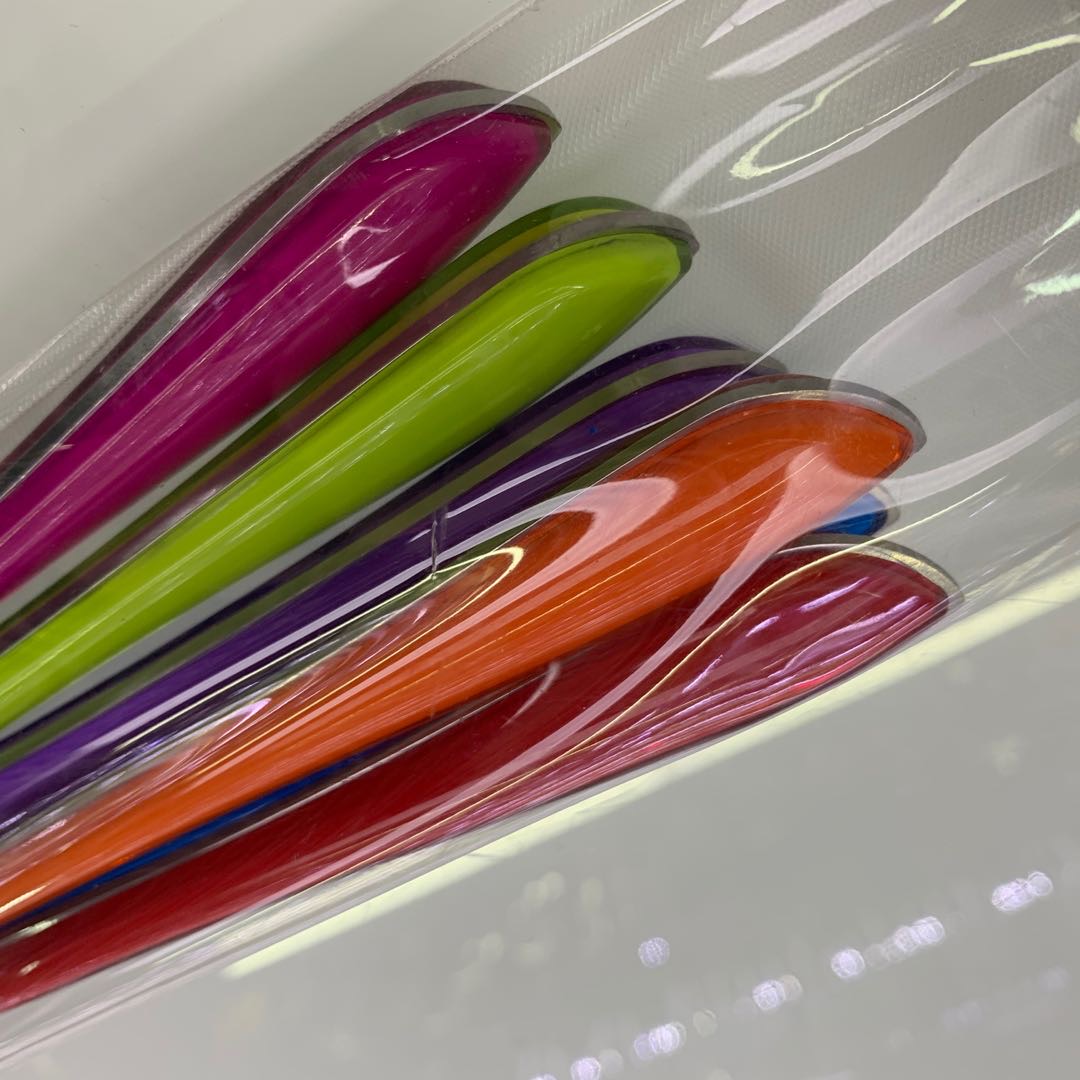 Stainless steel colored handle stainless steel small spoon Specification image