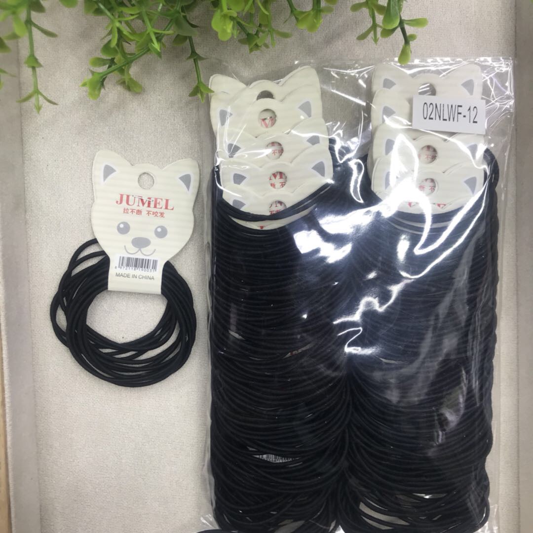 Authentic Liufang Rubber Band Manufacturers Direct Sales Of Black Classic Rubber Band Hair Rope Simple All Matching Bottom Hair Rope Hair Accessories details Picture